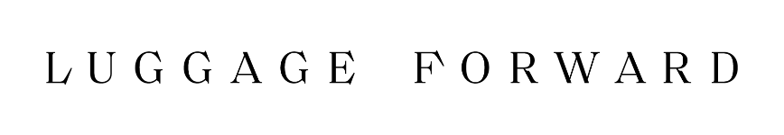 Luggage Forward black logo on transparent background