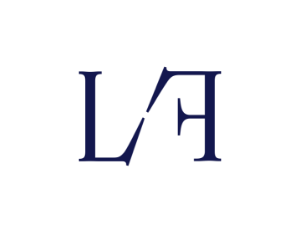 Luggage Forward monogram navy blue on transparent background