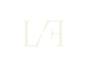 Luggage Forward monogram off-white on transparent background